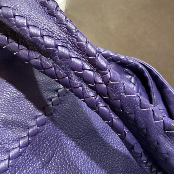 Bottega Veneta Purple Leather Bag - Picture 7 of 11